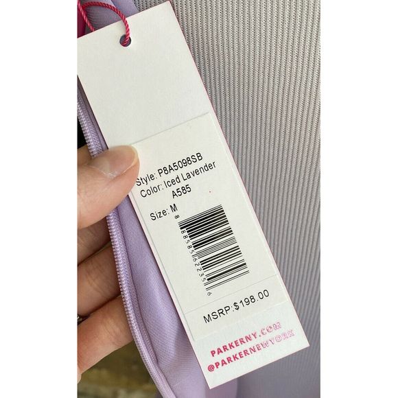 Parker 'Sally' Purple Silk Wrap Waist High Neck Cami NWT - Picture 8 of 9